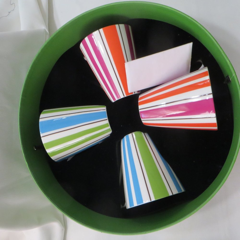 Kate Spade Collins Stripe Mugs Set of 4